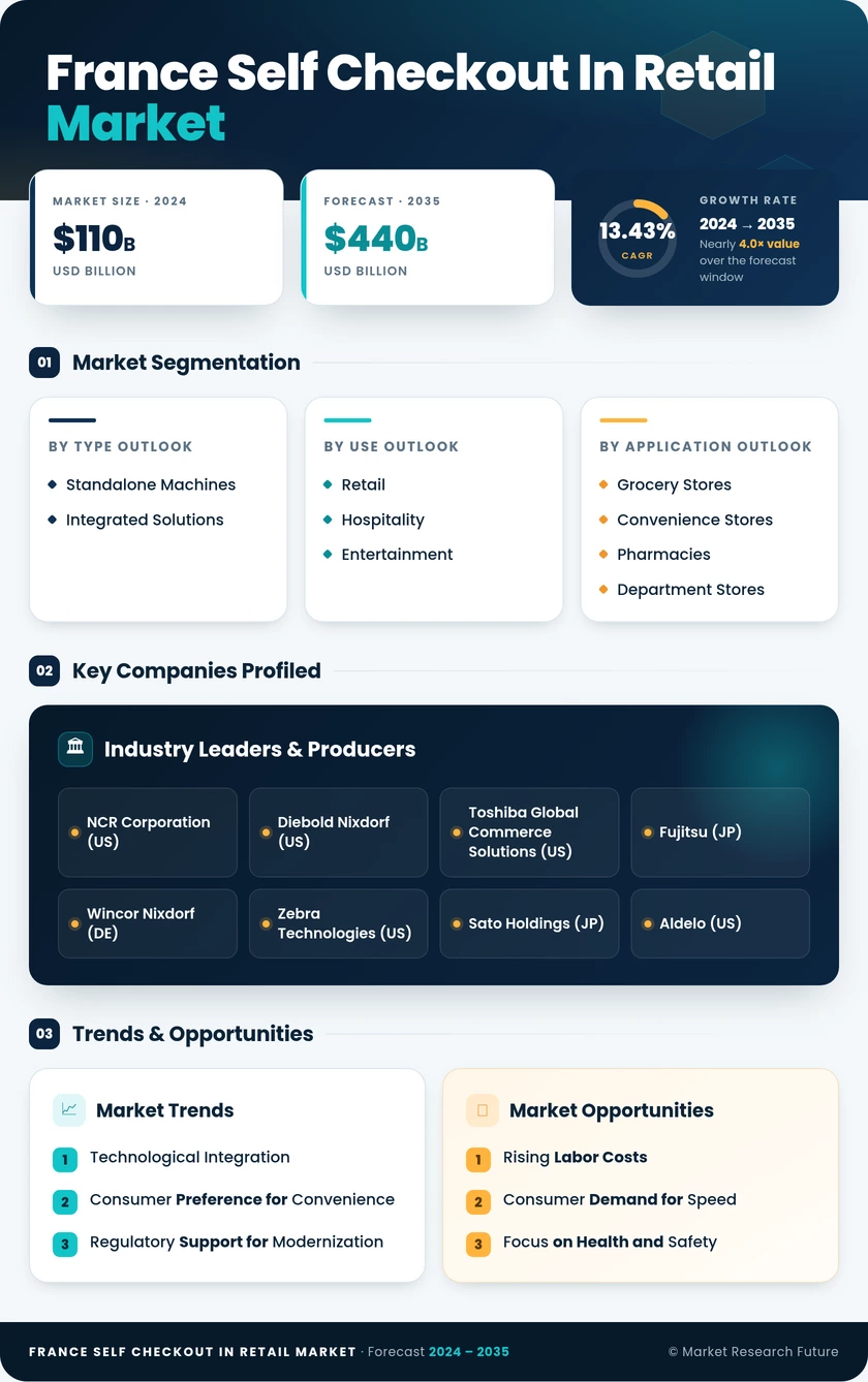 France Self Checkout In Retail Market Research Report - Forecast to 2035 Infographic