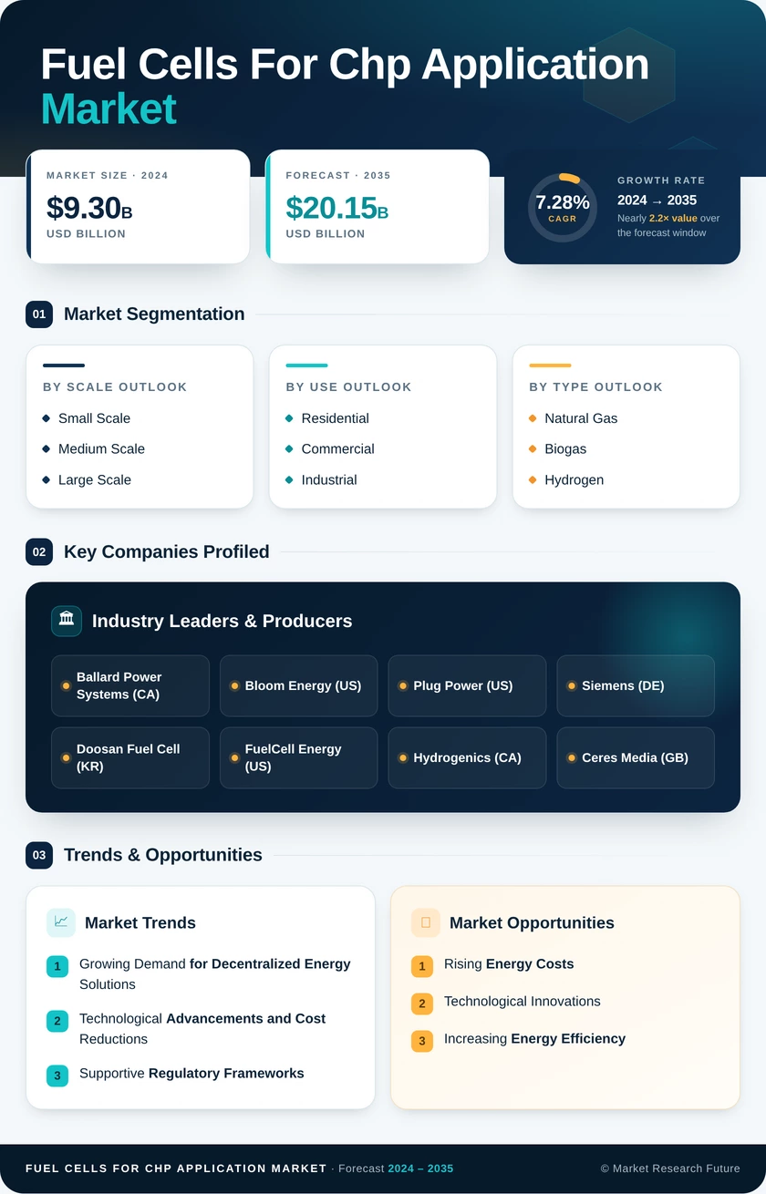 Fuel Cells for CHP Application Market Research Report Forecast Till 2035 Infographic