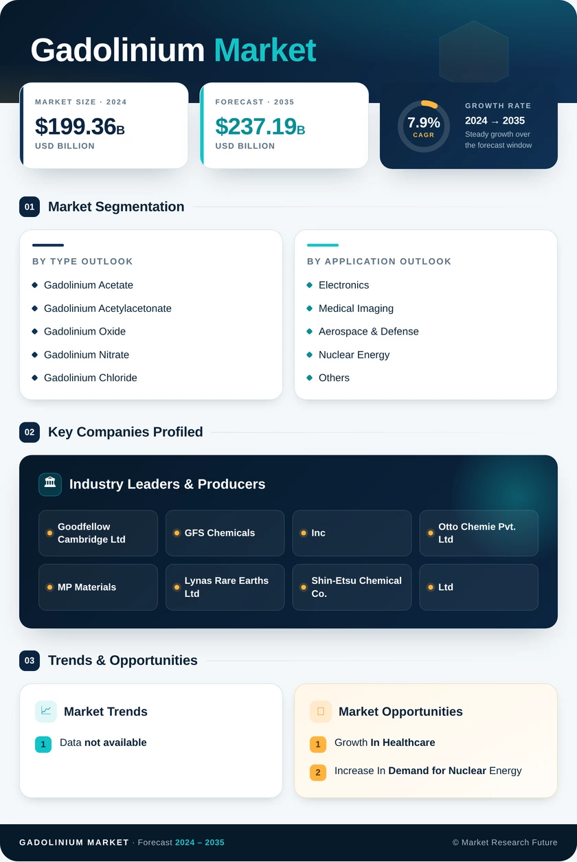 Gadolinium Market Research Report – Forecast Till 2035 Infographic