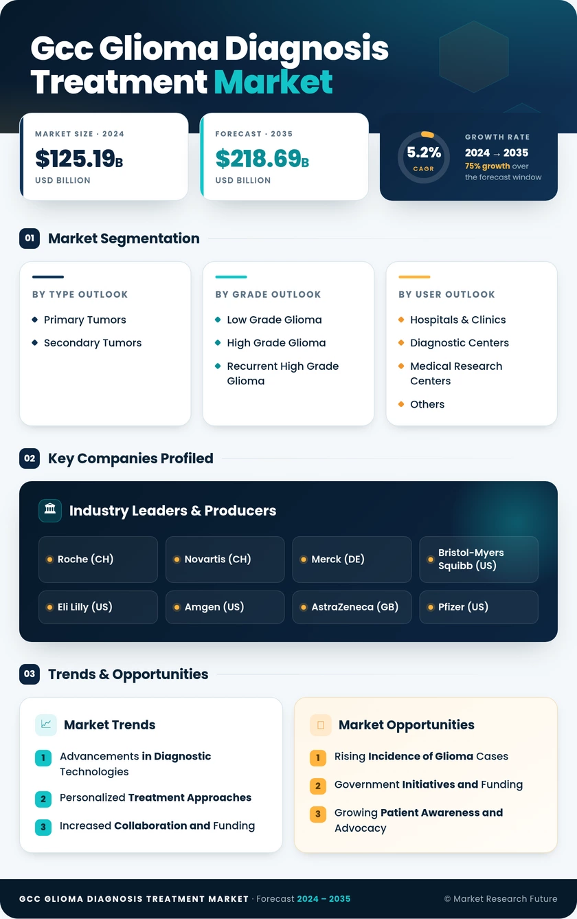 GCC Glioma Diagnosis Treatment Market Infographic