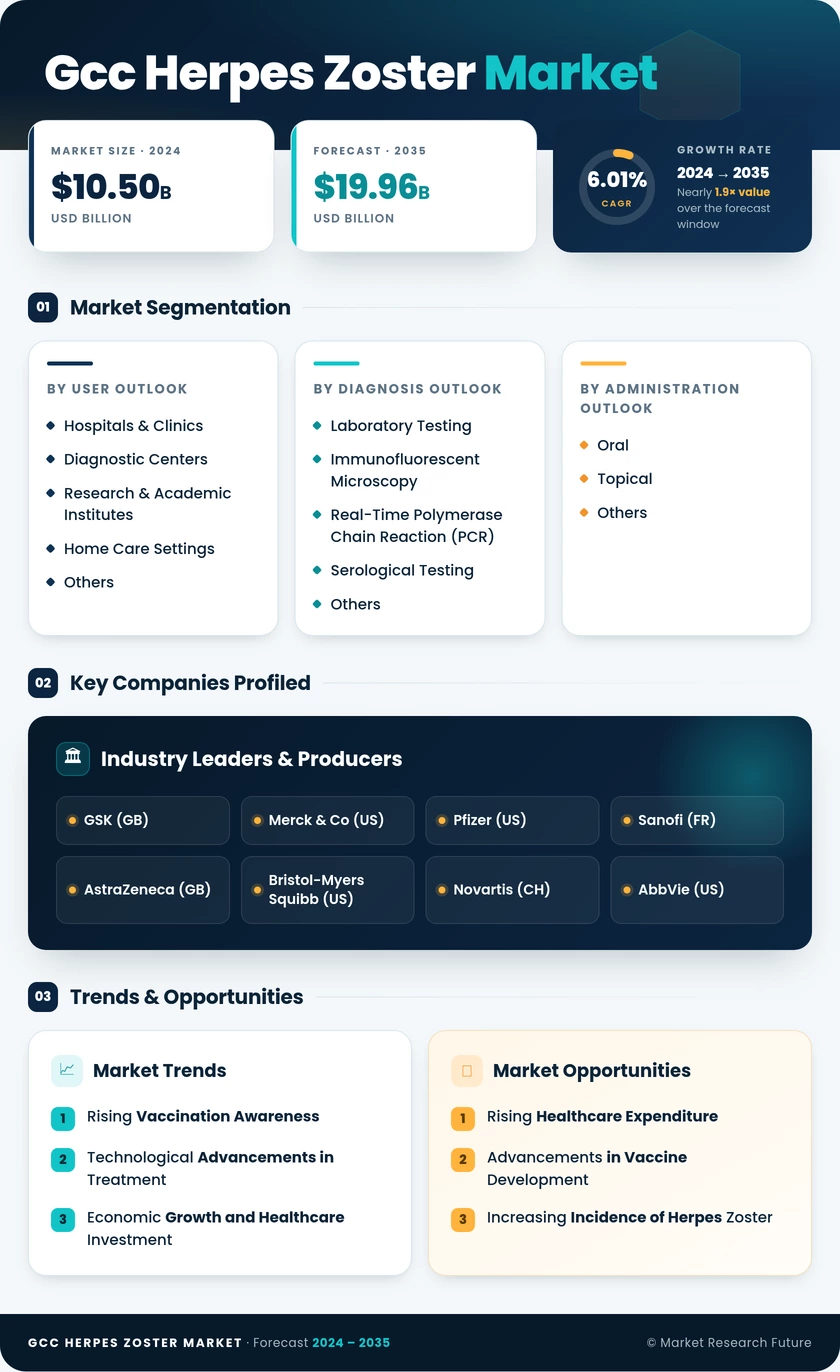 GCC Herpes Zoster Market Research Report-Forecast to 2035 Infographic