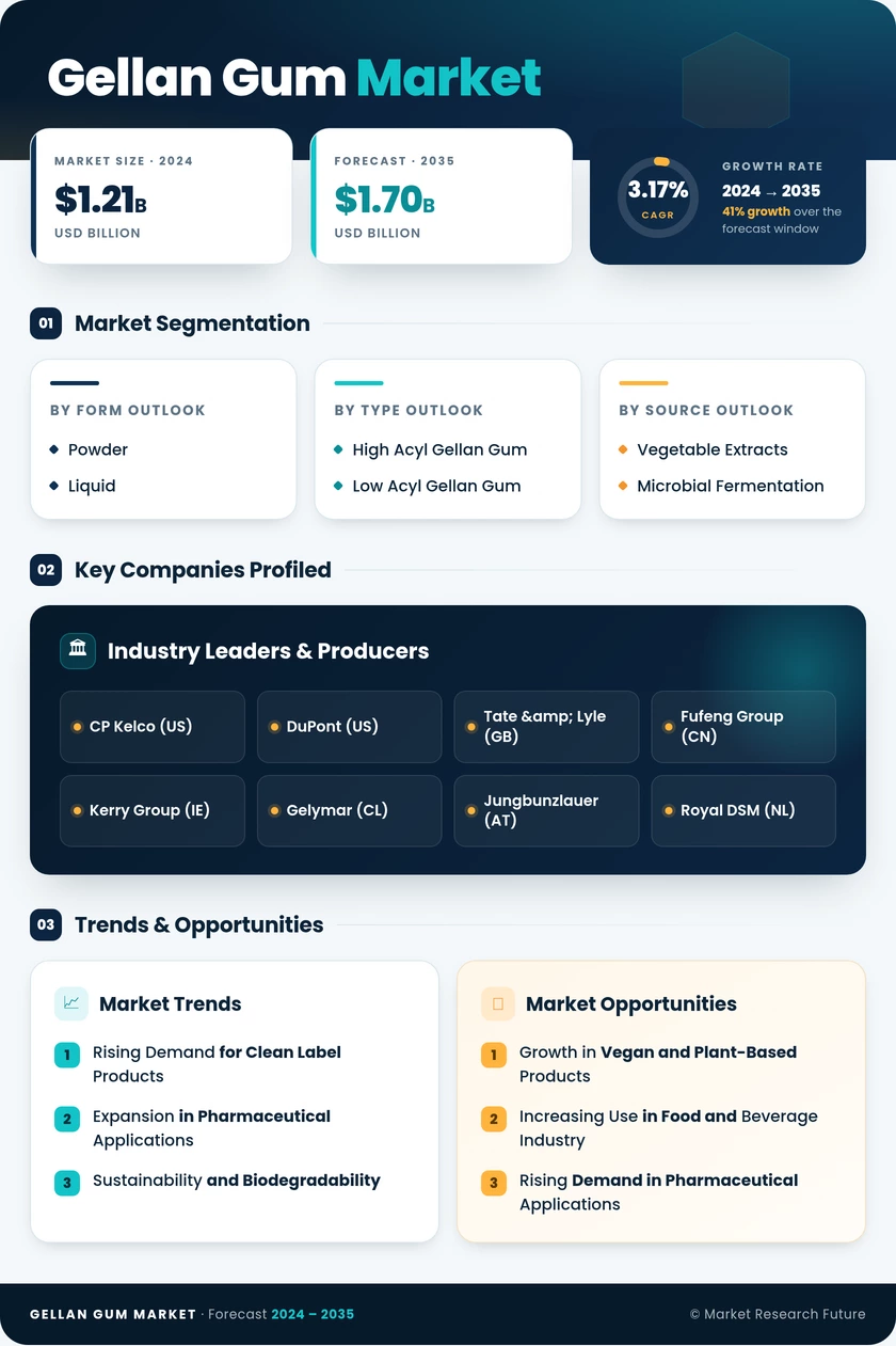 Gellan Gum Market Research Report - Global Forecast till 2035 Infographic