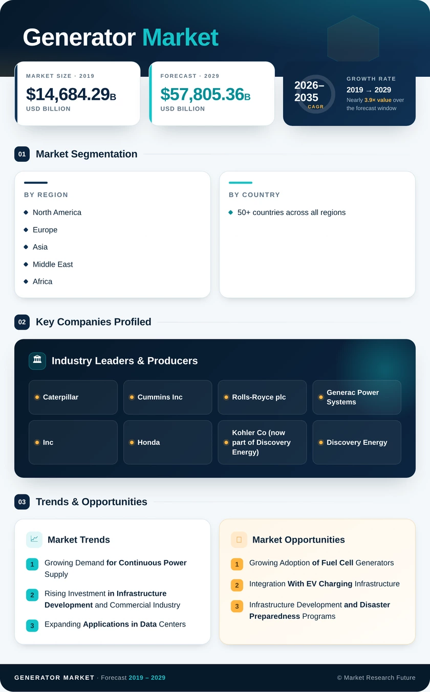 Generator Market Research Report - Forecast Till 2035 Infographic