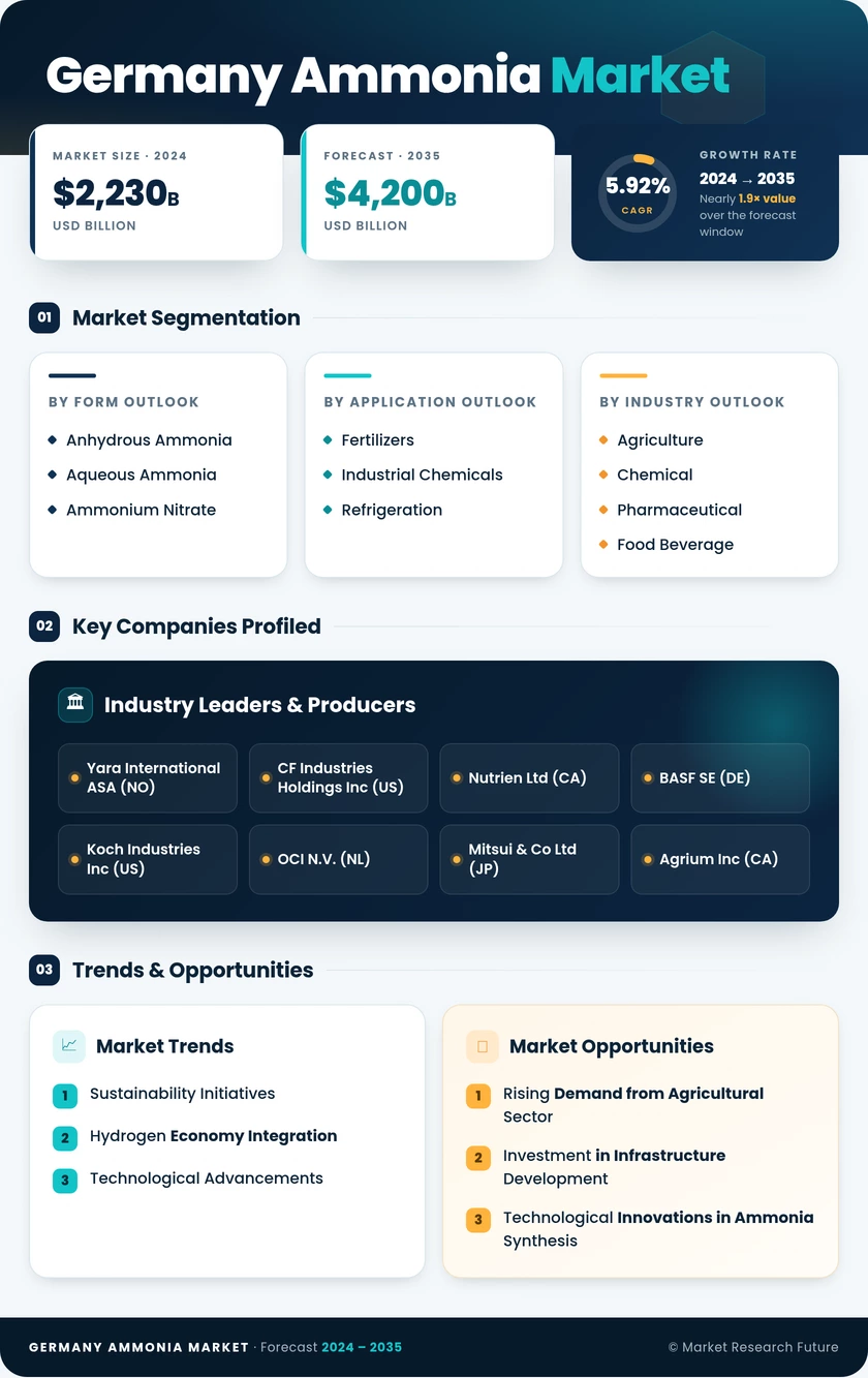 Germany Ammonia Market Research Report - Forecast 2035 Infographic
