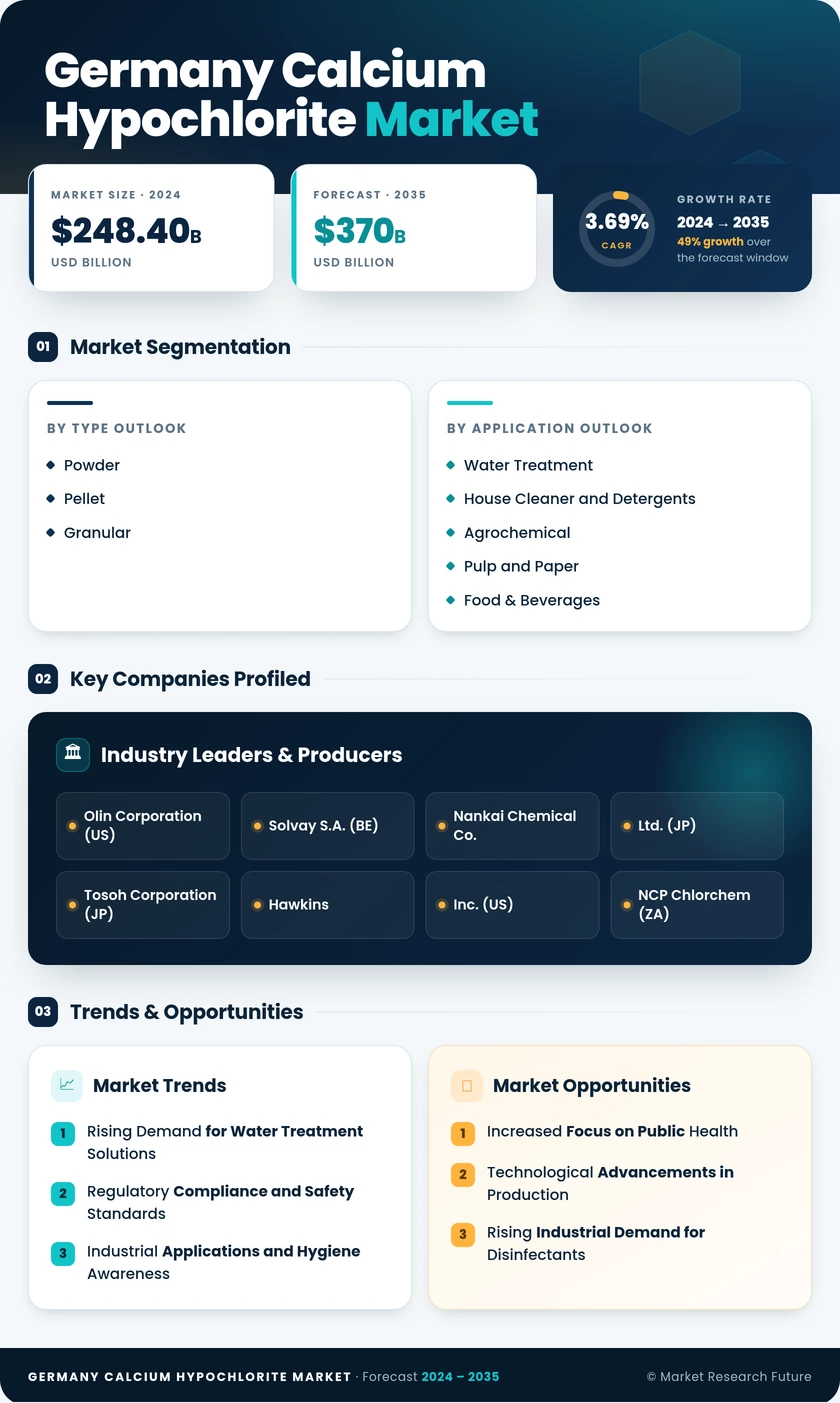 Germany Calcium Hypochlorite Market Research Report - Forecast 2035 Infographic