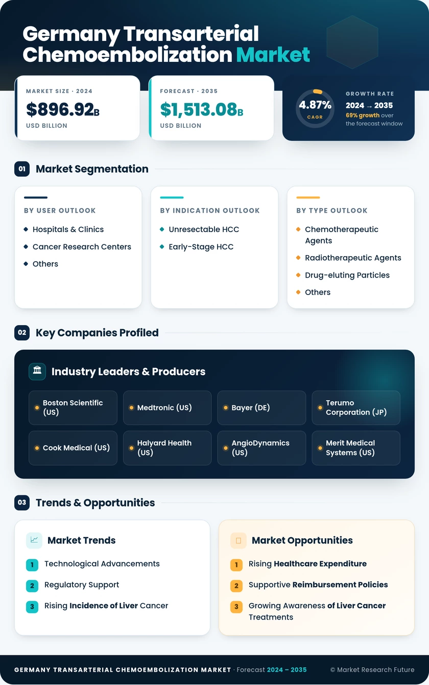 Germany Transarterial Chemoembolization Market 
Research Report- Forecast to 2035 Infographic
