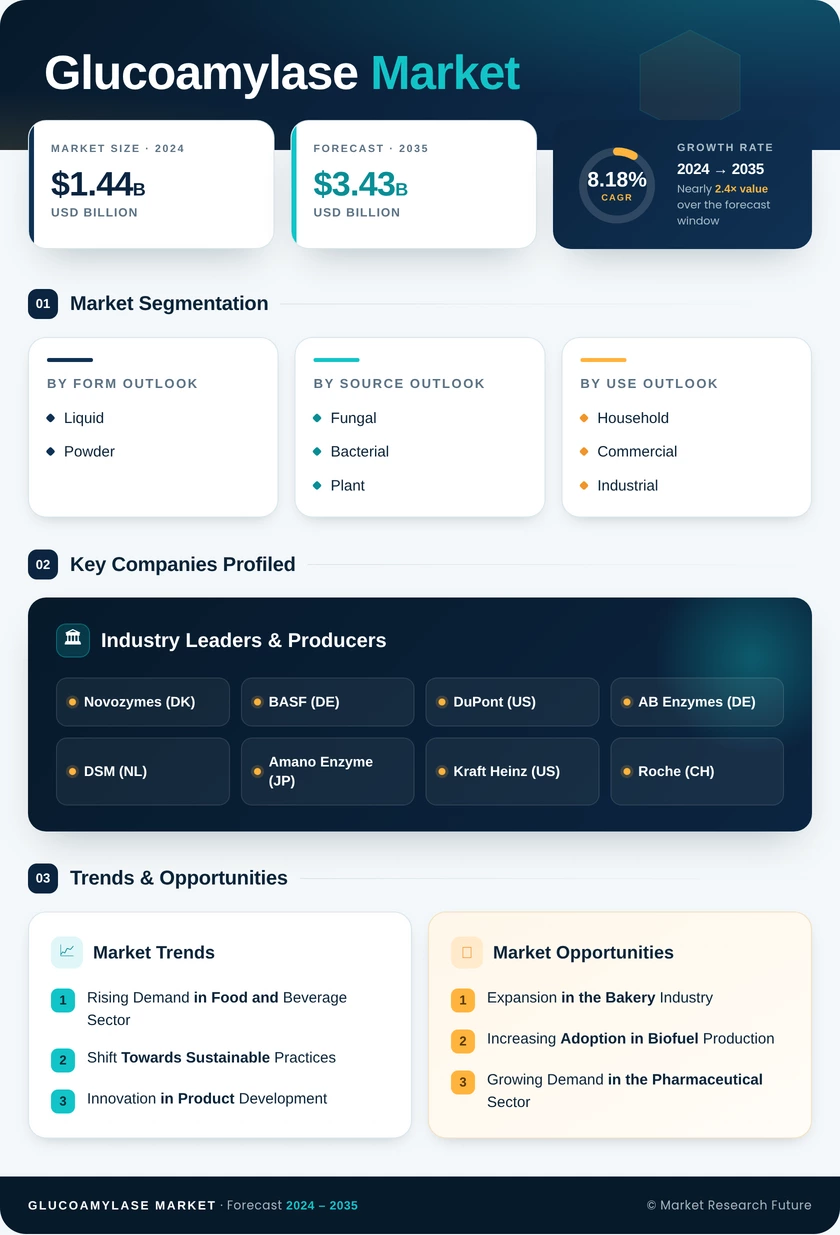 Glucoamylase Market Research Report — Global Forecast till 2035 Infographic