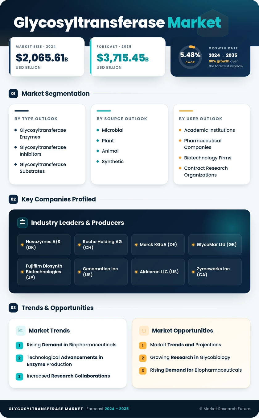 Glycosyltransferase Market Research Report Forecast Till 2035 Infographic