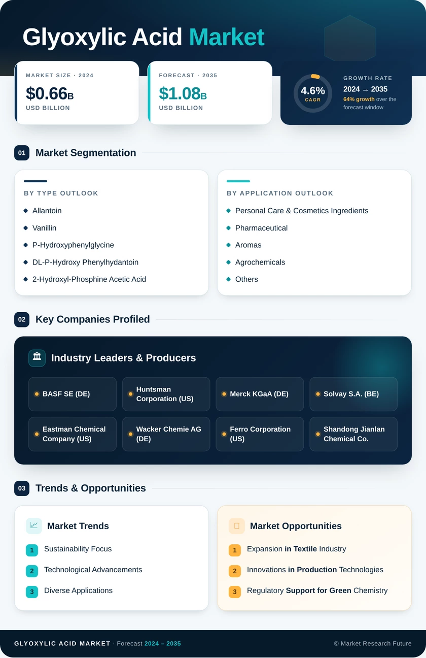 Glyoxylic Acid Market Research Report- Forecast to 2035 Infographic