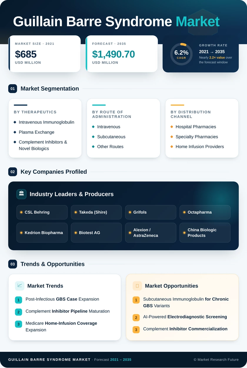 Guillain-Barre Syndrome Market Research Report - Forecast to 2035 Infographic