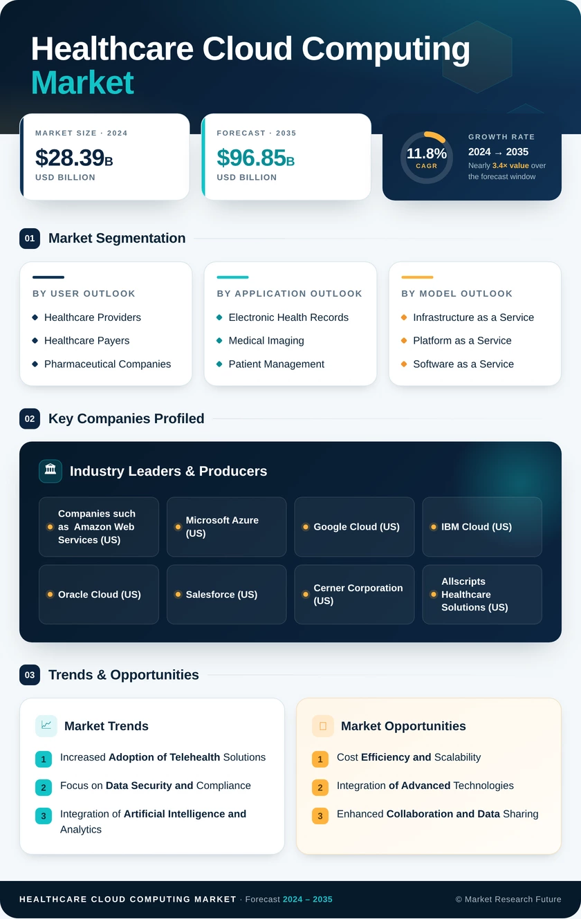 Healthcare Cloud Computing Market Research Report – Forecast to 2035 Infographic