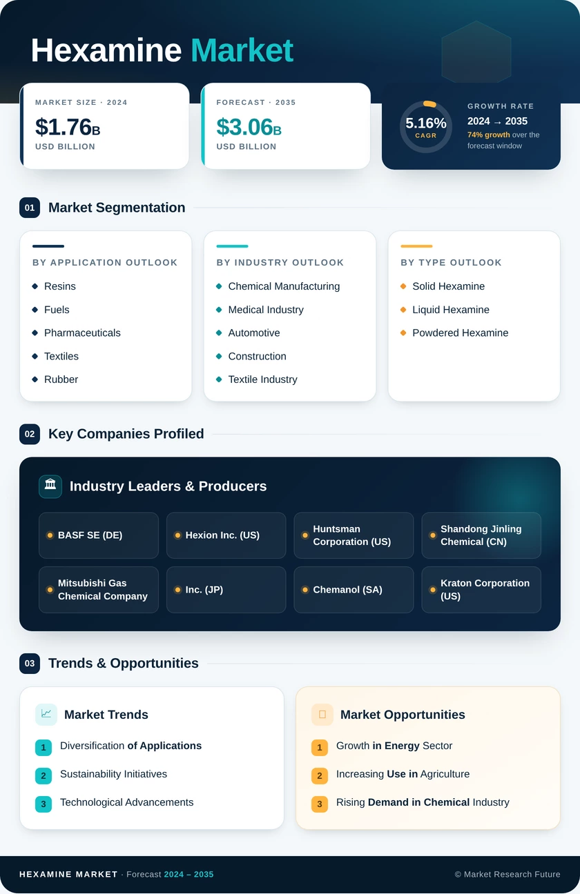 Hexamine Market Research Report- Global Forecast till 2035 Infographic