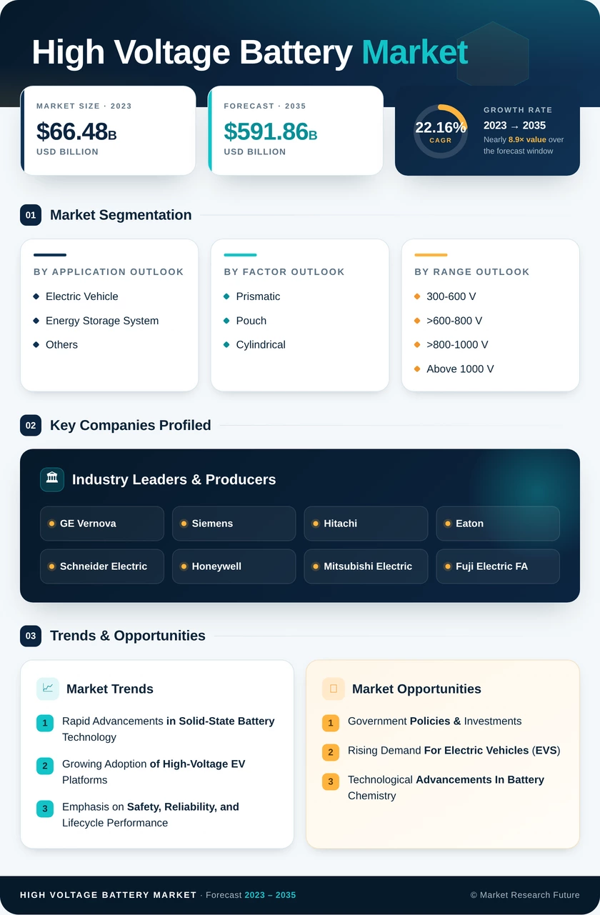 High Voltage Battery Market Research Report – Forecast Till 2035 Infographic