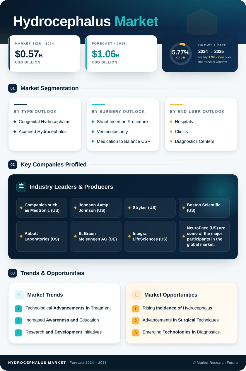 Hydrocephalus Market Research Report - Forecast till 2035 - Market Research Future Infographic