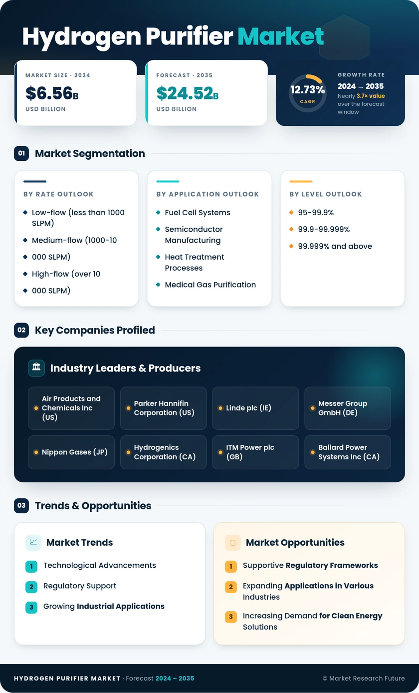 Hydrogen Purifier Market Research Report — Global Forecast till 2035 Infographic