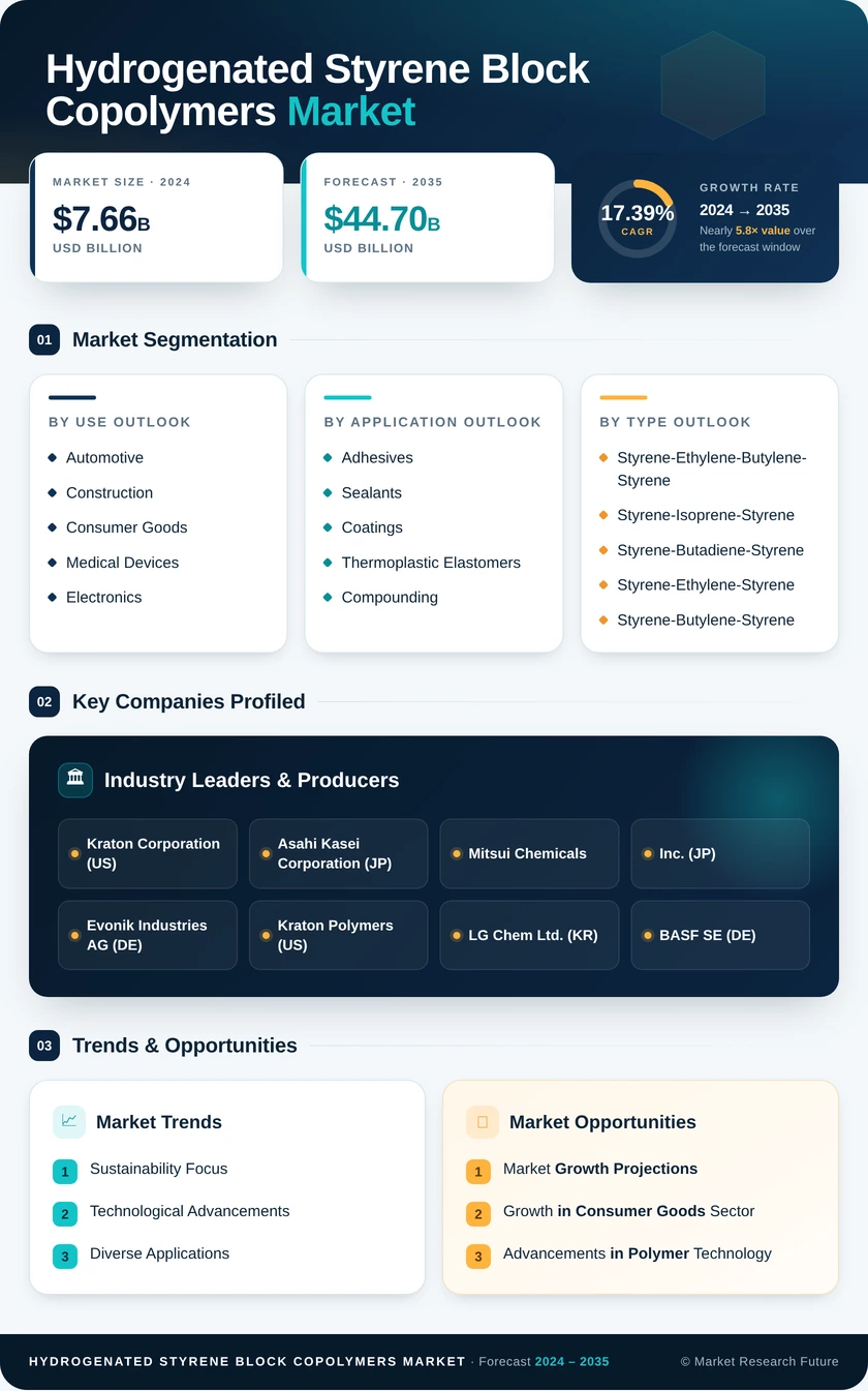 Hydrogenated Styrene Block Copolymers Market Research Report- Forecast to 2035 Infographic
