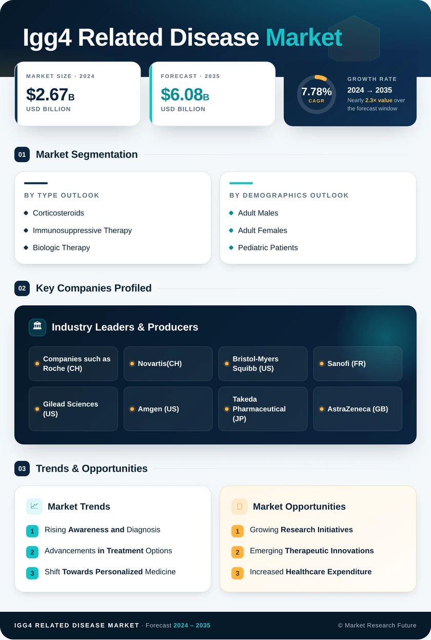 IGG4-Related Disease Market Research Report — Global Forecast till 2035 Infographic