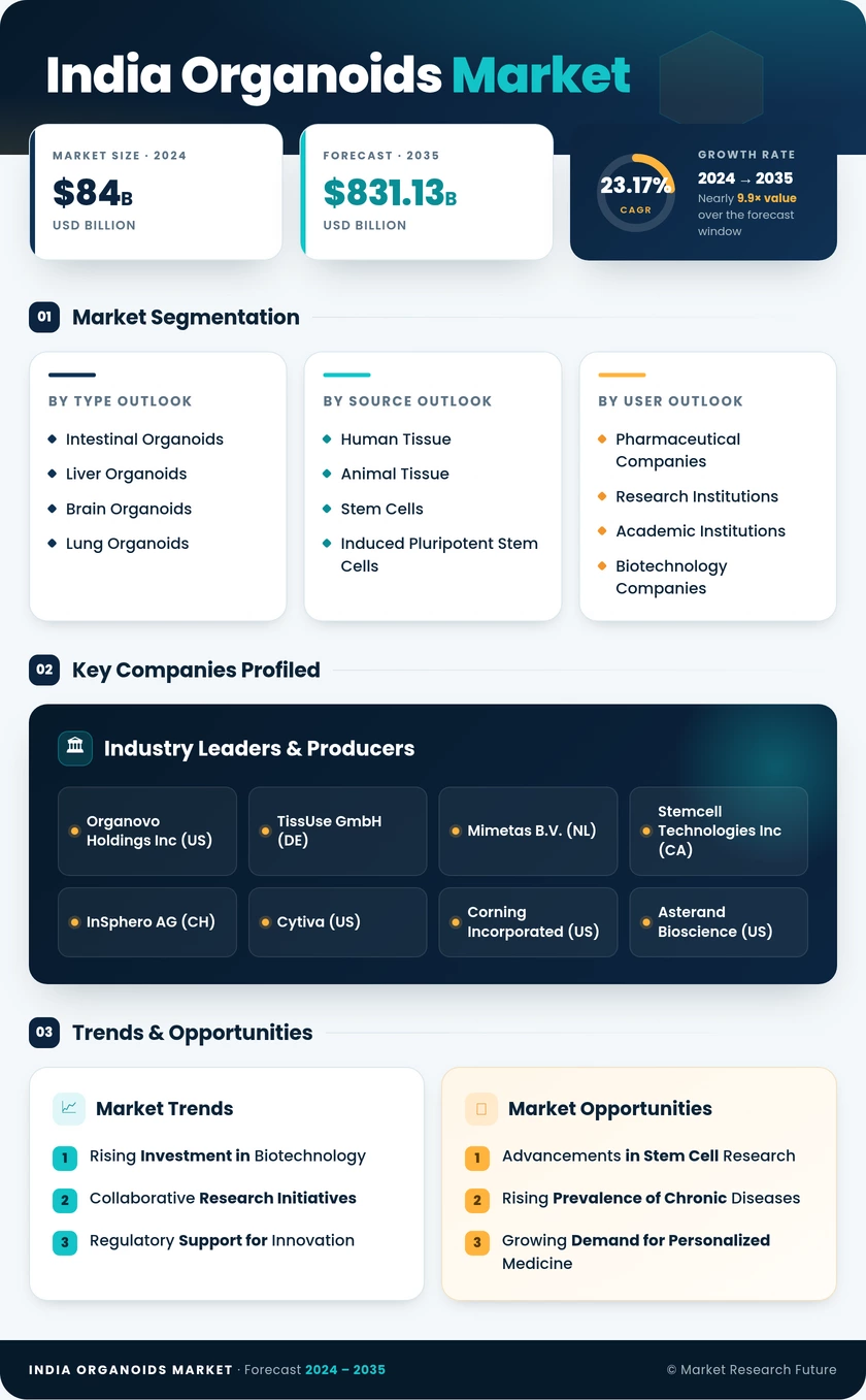 India Organoids Market Research Report-Forecast to 2035 Infographic