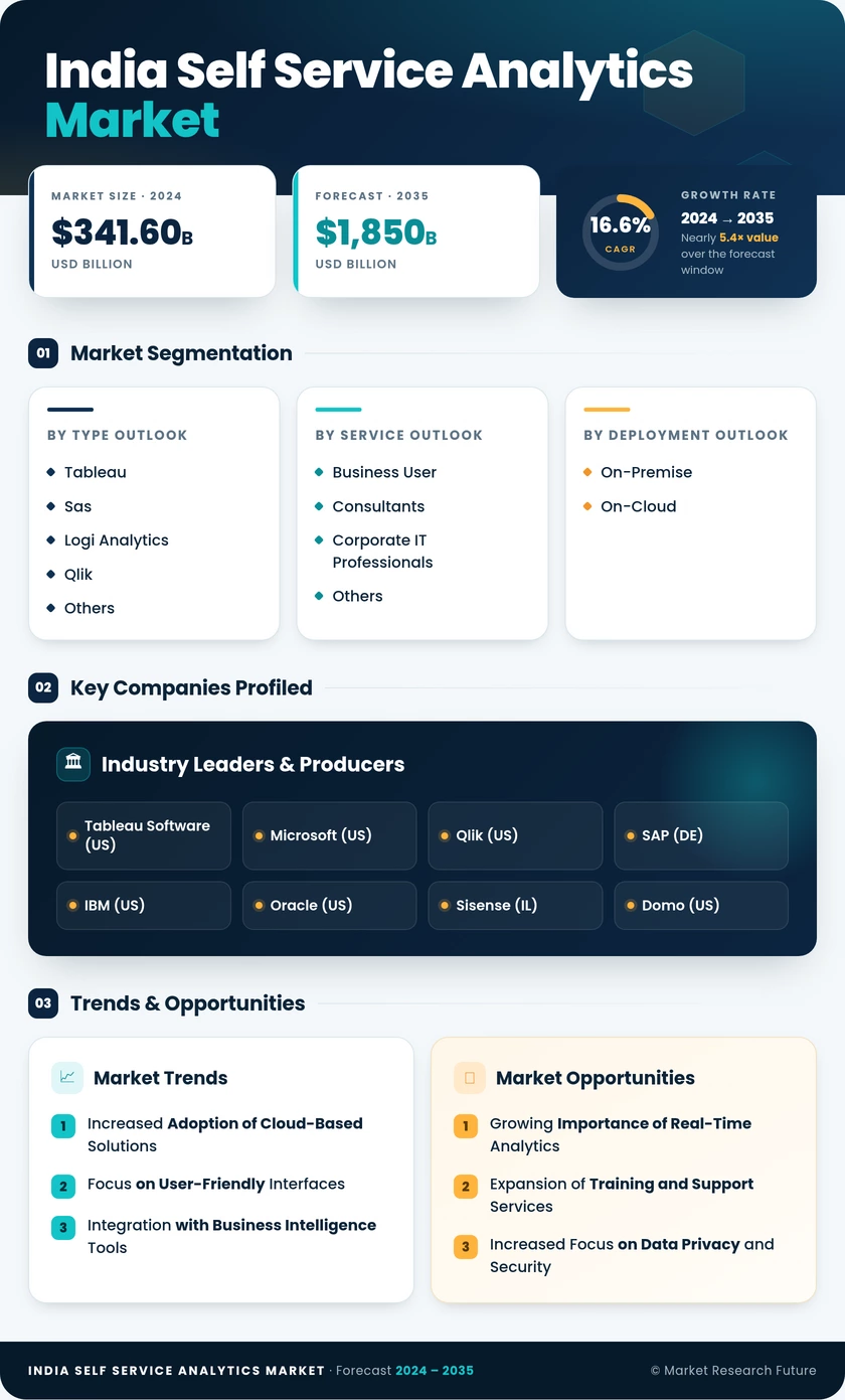 India Self-Service Analytics Market Research Report- Forecast to 2035 Infographic