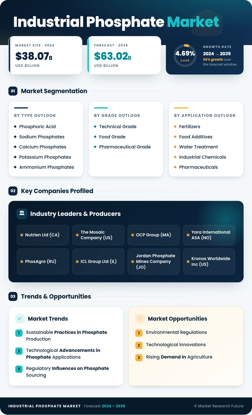 Industrial Phosphate Market Research Report - Global Forecast till 2035 Infographic