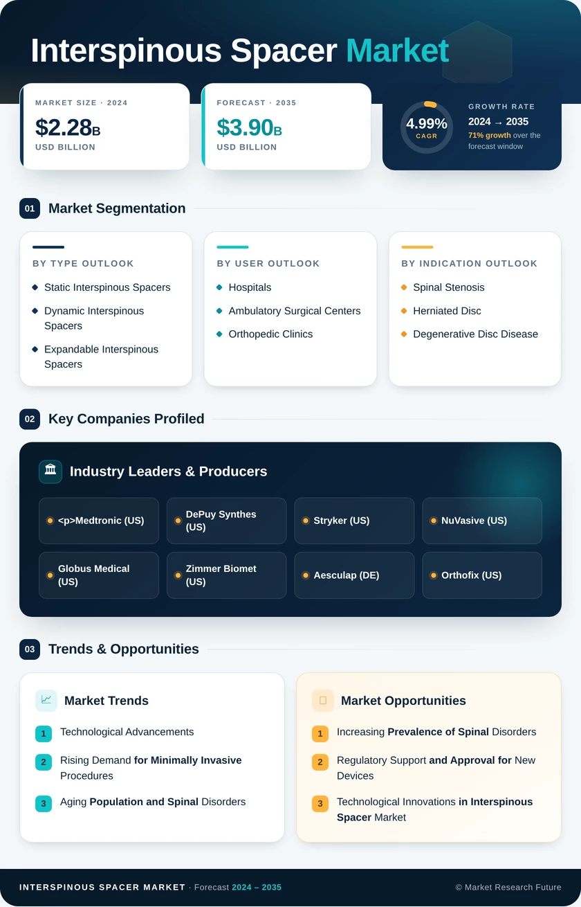 Interspinous Spacer Market Research Report - Forecast 2035 Infographic