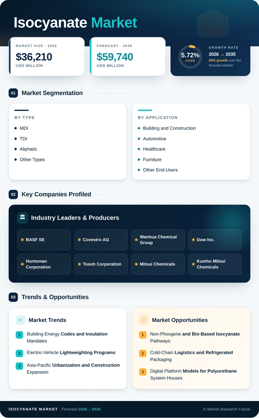 Isocyanates Market Research Report - Forecast to 2035 Infographic