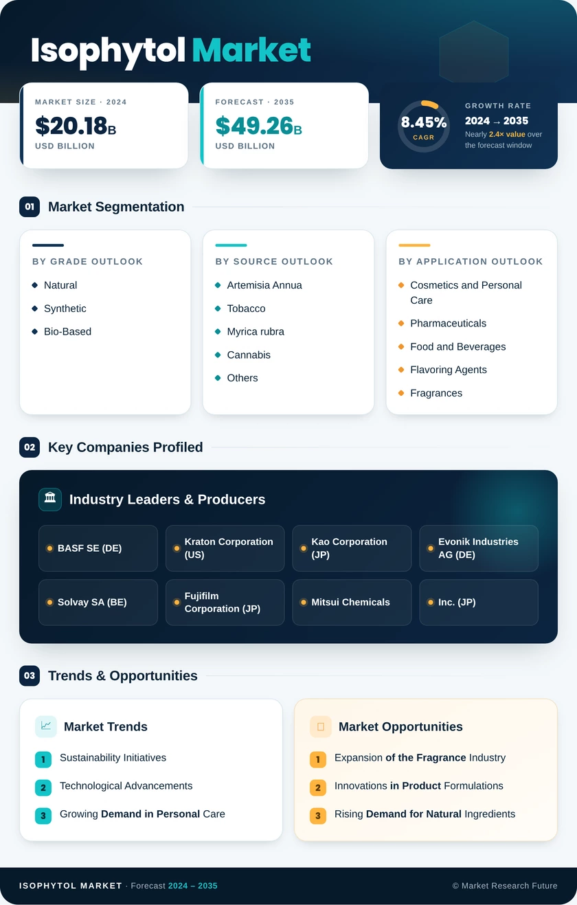 Isophytol Market Research Report — Global Forecast till 2035 Infographic