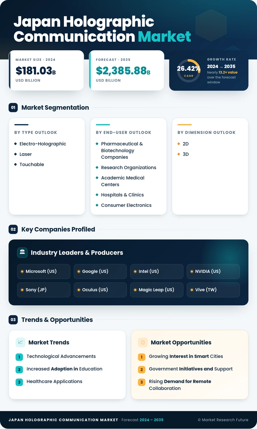 Japan Holographic Communication Market Research Report- Forecast to 2035 Infographic
