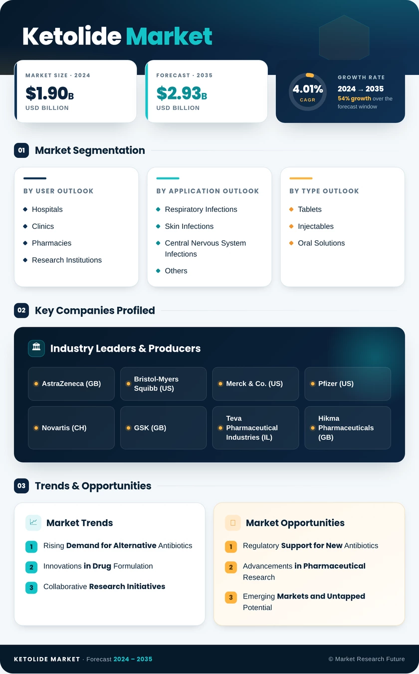 Ketolide Market Research Report — Global Forecast till 2035 Infographic
