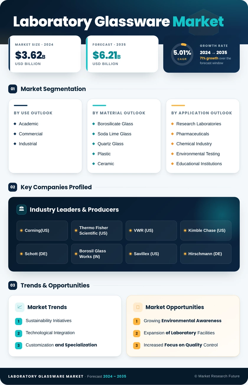 Laboratory Glassware Market Research Report — Global Forecast till 2035 Infographic