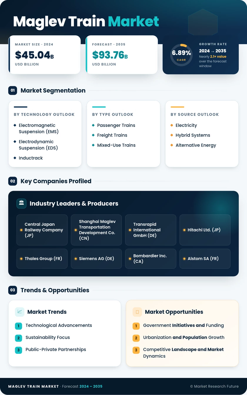 Maglev Train Market Research Report — Global Forecast till 2035 Infographic