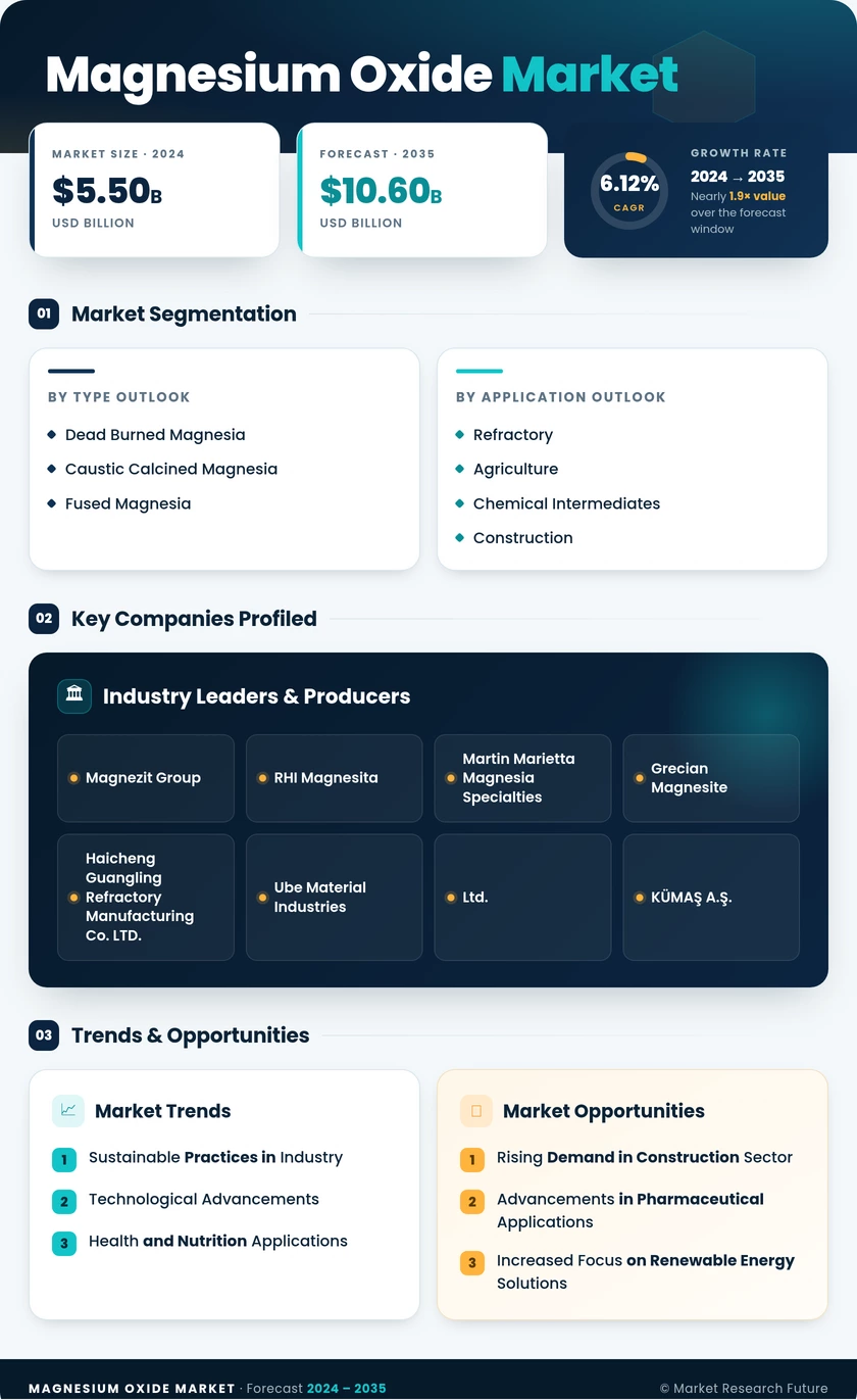 Magnesium Oxide Market Research Report—Global Forecast till 2035 Infographic