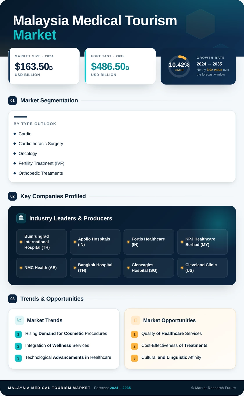 Malaysia Medical Tourism Market Research Report - Forecast Till 2035 Infographic