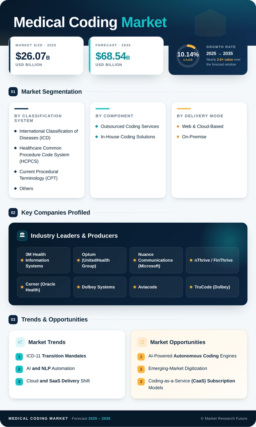 Medical Coding Market Research Report—Global Forecast till 2035 Infographic