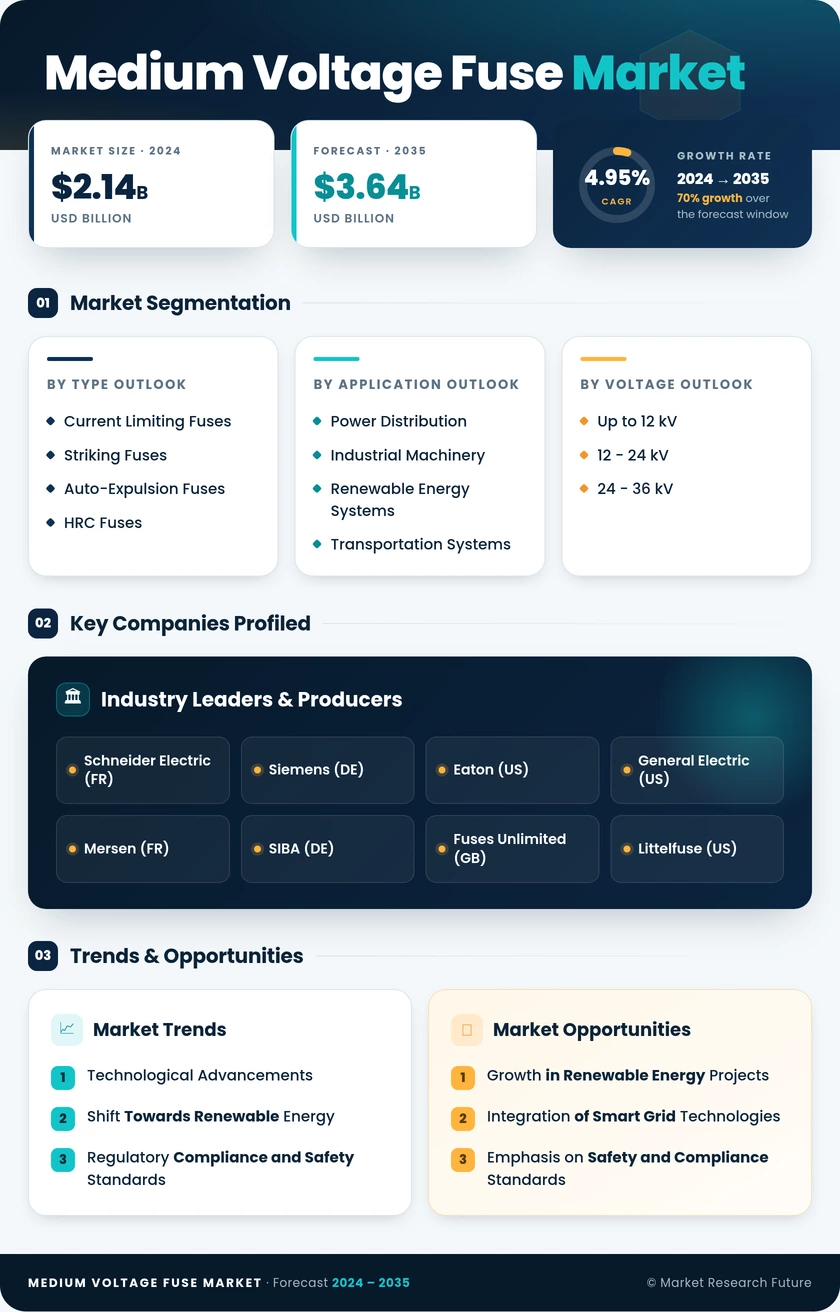 Medium Voltage Fuse Market Research Report — Global Forecast till 2035 Infographic
