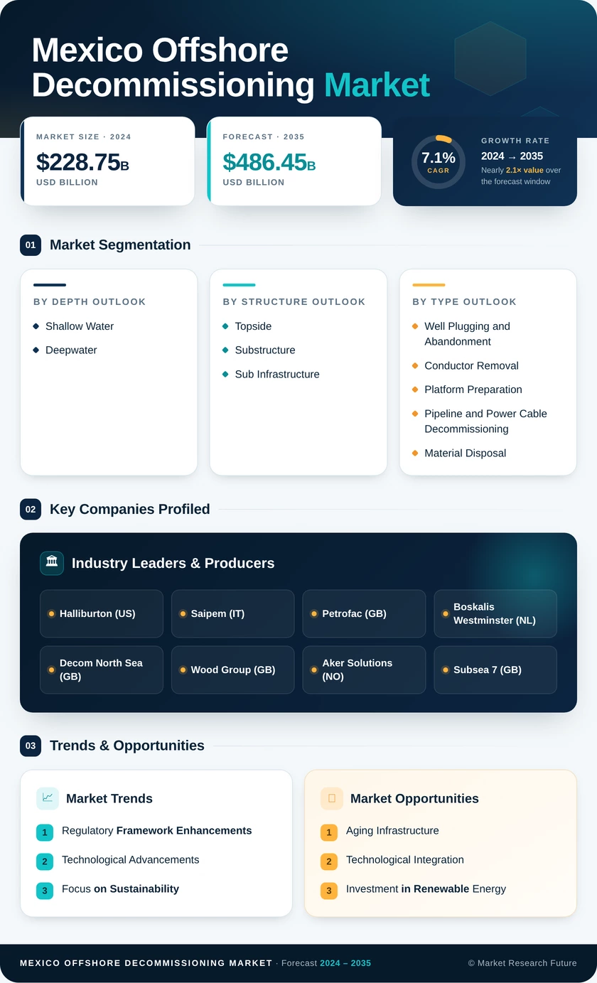 Mexico Offshore Decommissioning Market Research Report-Forecast to 2035 Infographic
