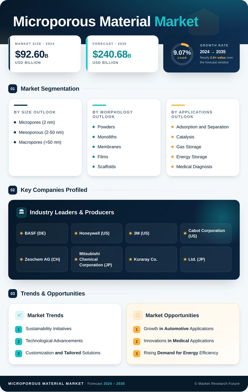 Microporous Material Market  Research Report- Global Forecast by 2035 Infographic