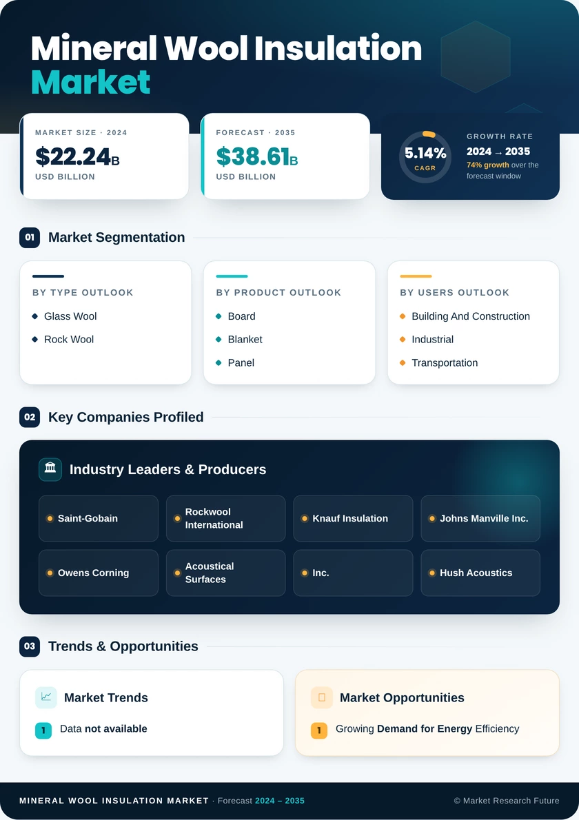 Mineral Wool Insulation Market Research Report - Forecast 2035 Infographic
