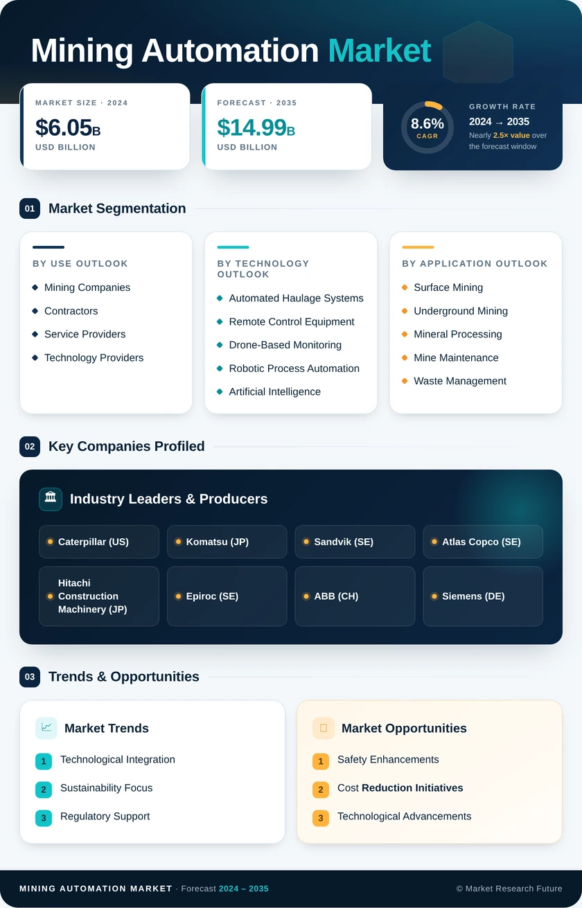 Mining Automation Market Research Report – Forecast till 2035 Infographic