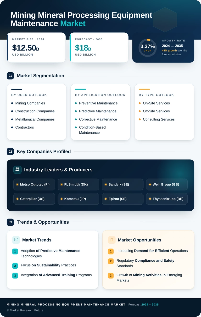 Mining Mineral Processing Equipment Maintenance Market Infographic