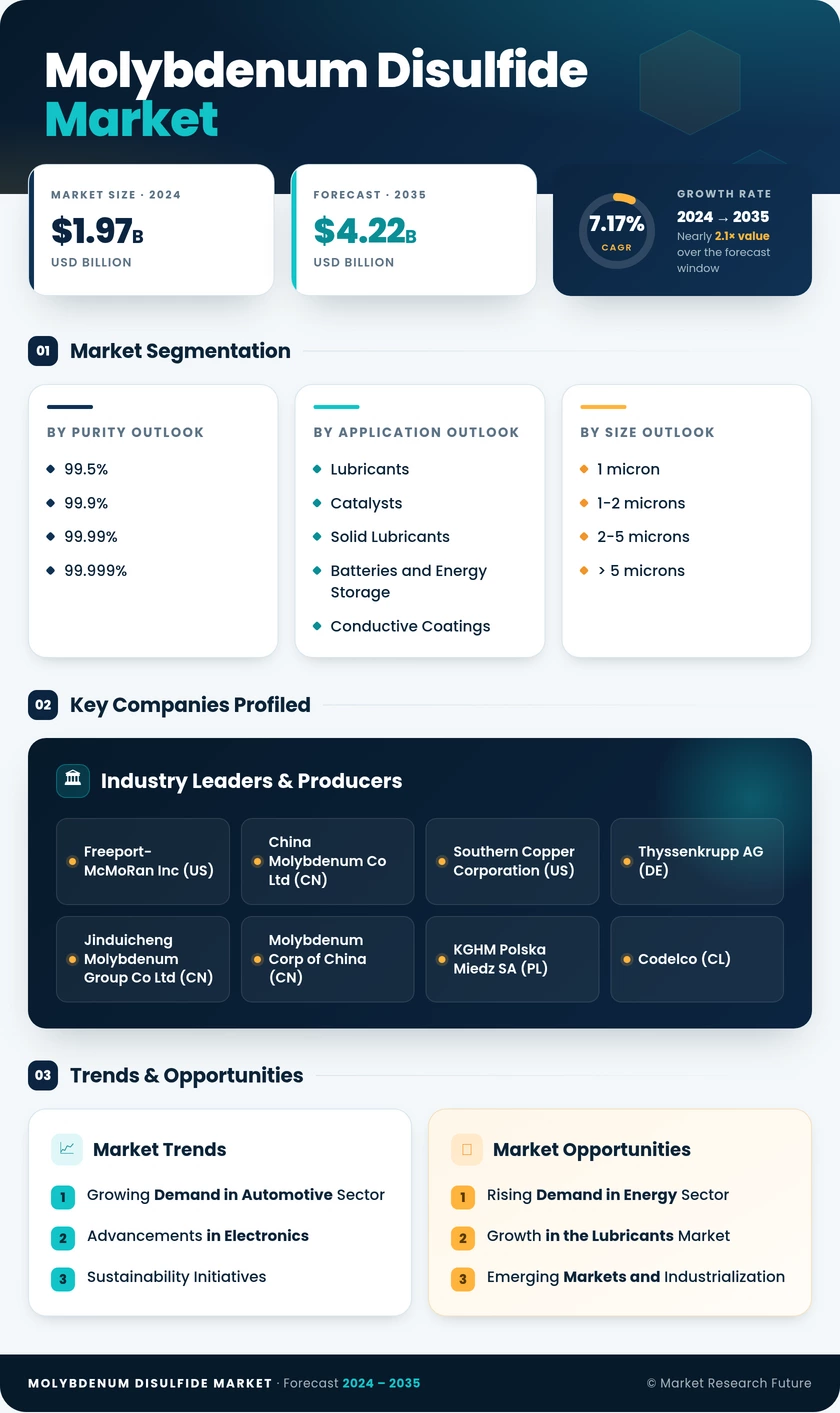 Molybdenum Disulfide (MoS2) Market Research Report — Global Forecast till 2035 Infographic
