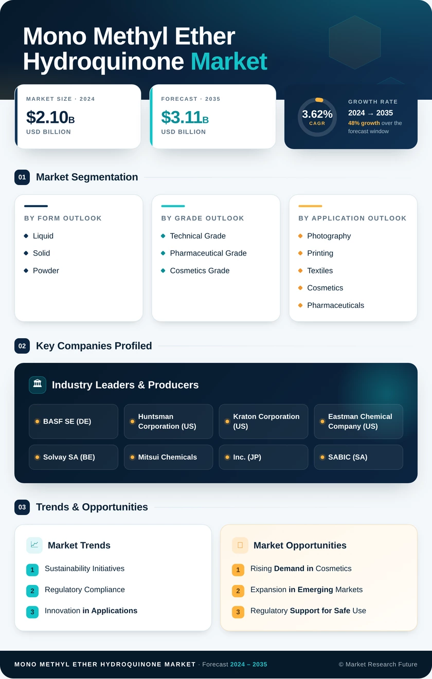 Mono Methyl Ether Of Hydroquinone Market Research Report - Forecast till 2035 Infographic
