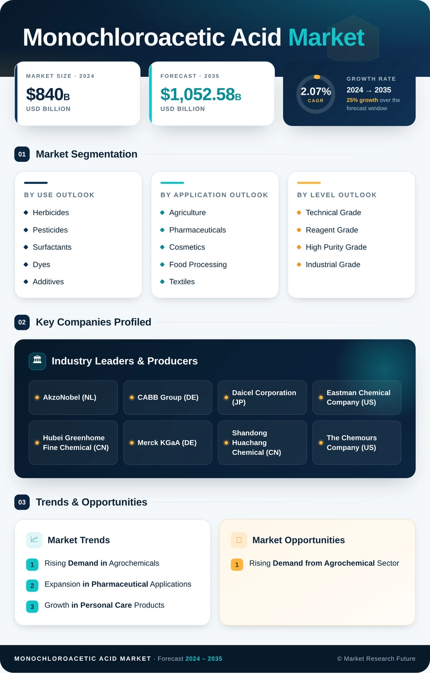 Monochloroacetic Acid Market Research Report – Forecast to 2035 Infographic