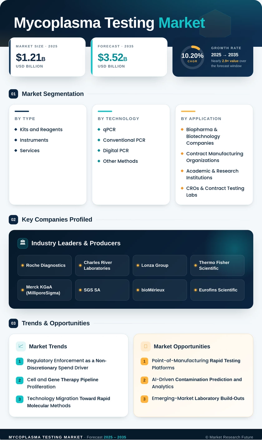 Mycoplasma Testing Market Research Report - Forecast till 2035 Infographic