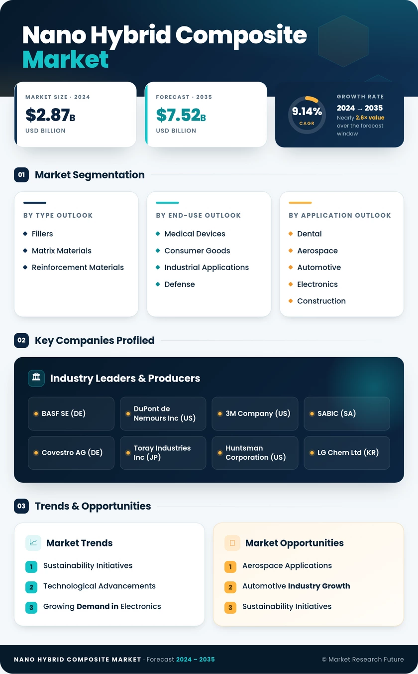 Nano-hybrid Composite Market Research Report - Global Forecast till 2035 Infographic