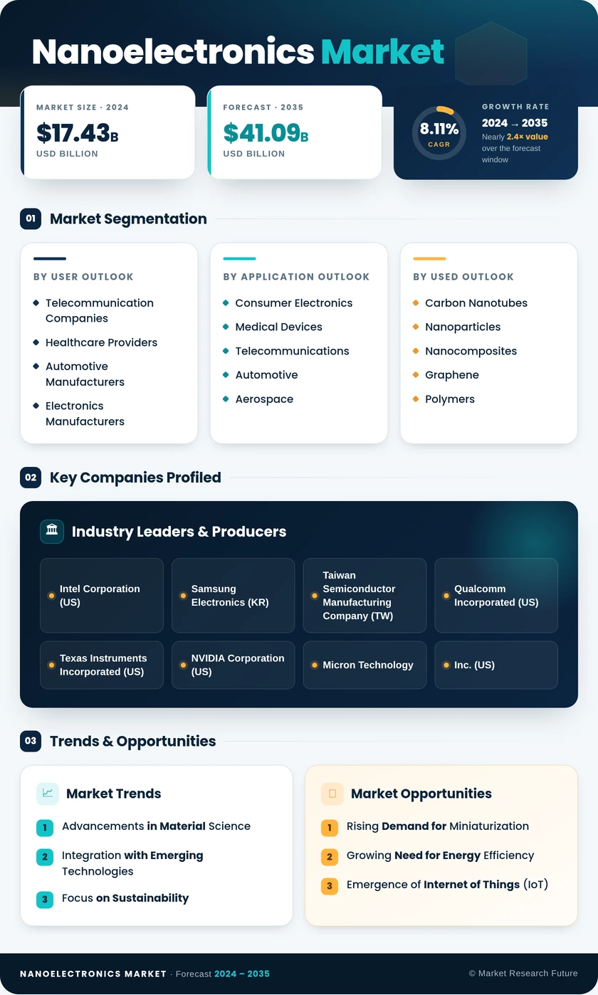 Nanoelectronics Market Research Report – Forecast to 2035 Infographic