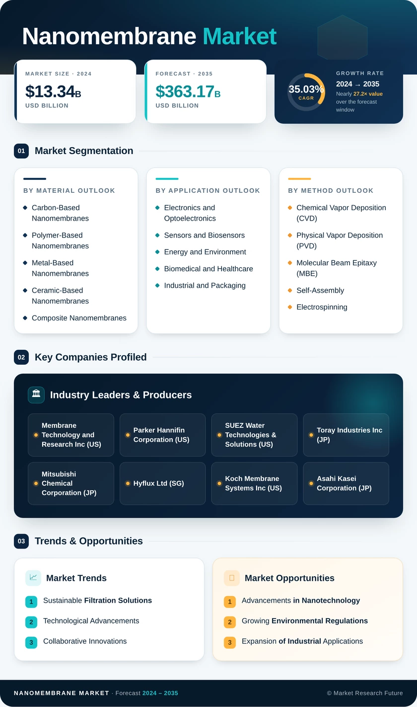 Nanomembrane Market Research Report — Global Forecast till 2035 Infographic