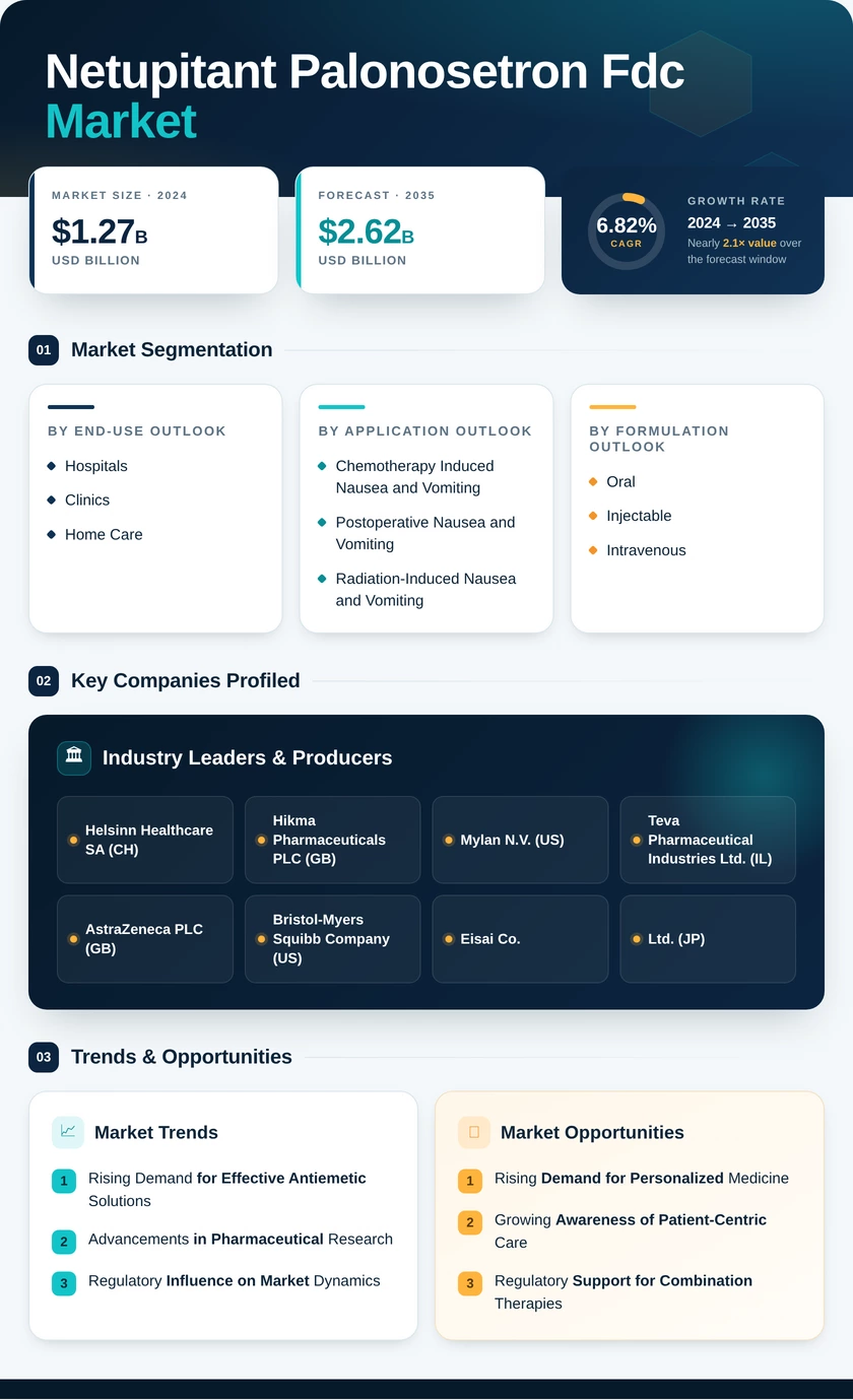 Netupitant Palonosetron FDC Market Research Report — Global Forecast till 2035 Infographic