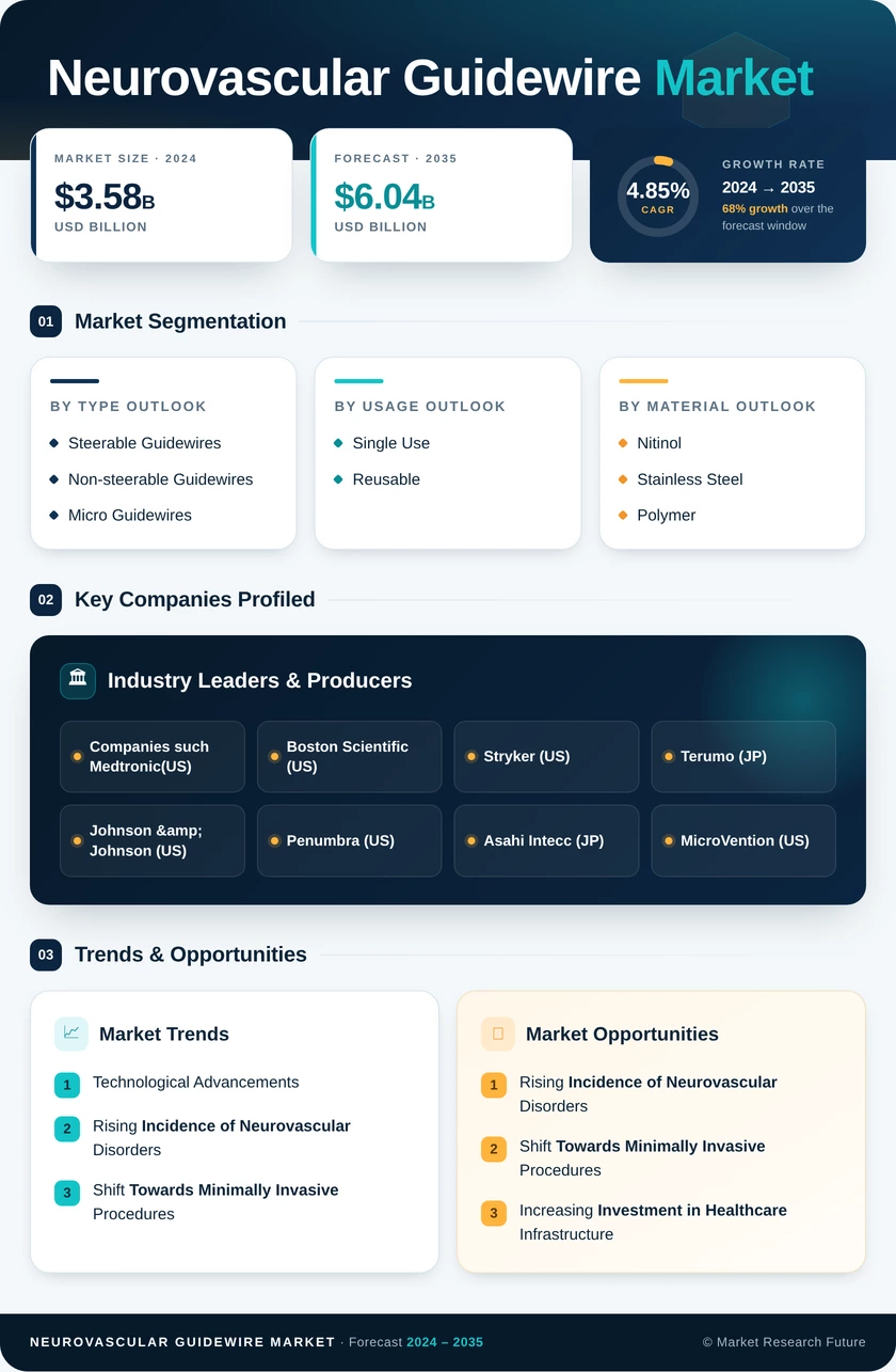 Neurovascular Guidewire Market Research Report — Global Forecast till 2035 Infographic