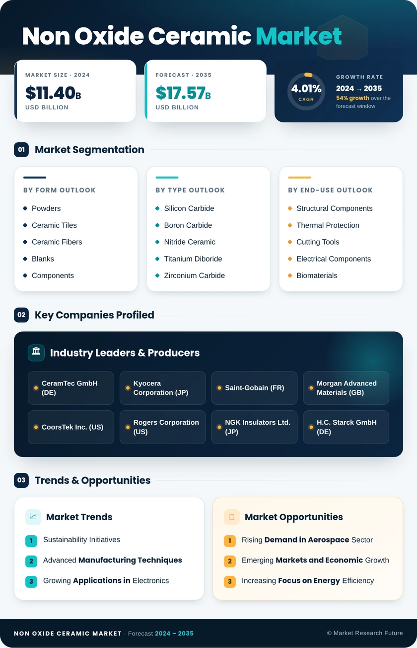 Non Oxide Ceramic Market Research Report- Global Forecast till 2035 Infographic